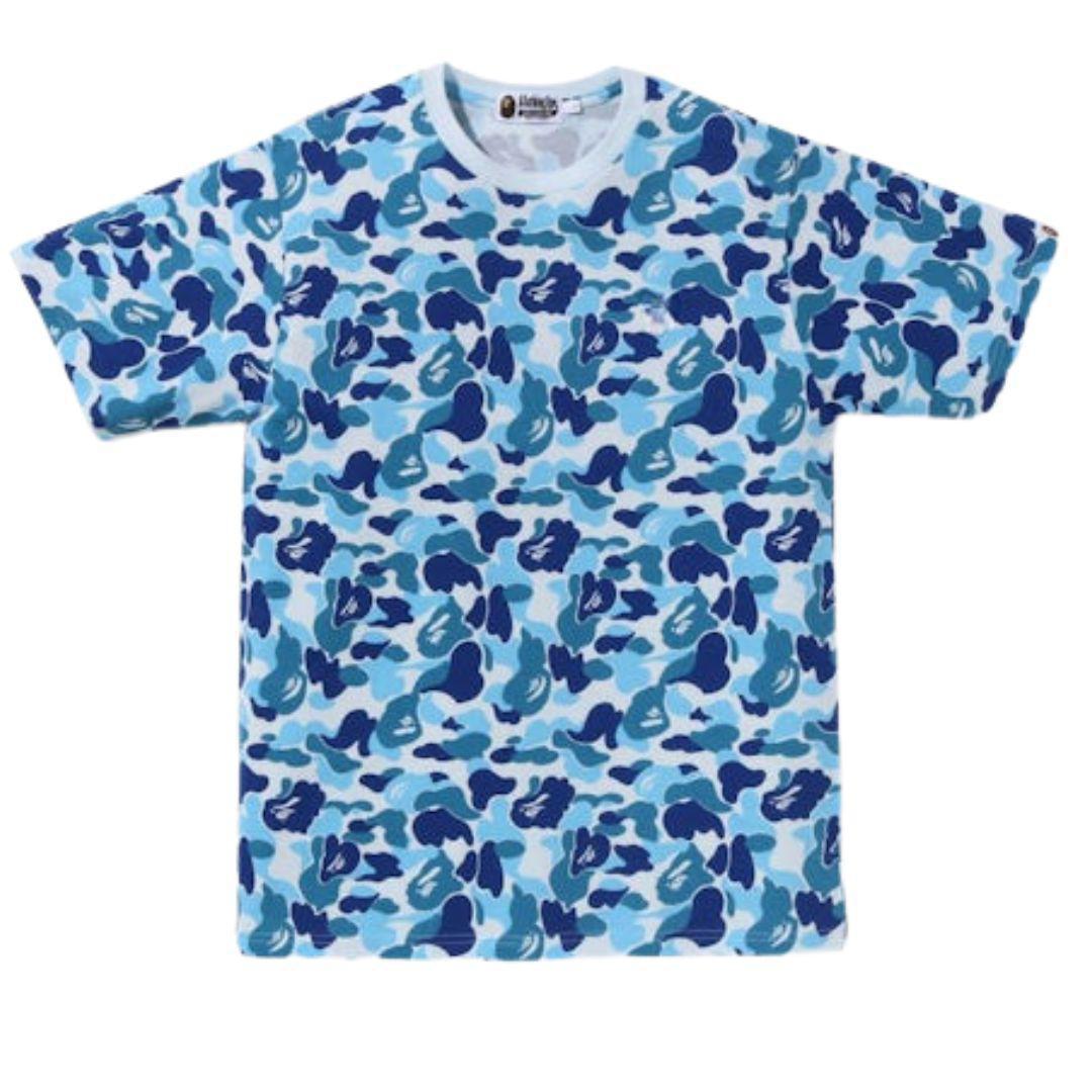 BAPE ABC CAMO T SHIRT BLUE W