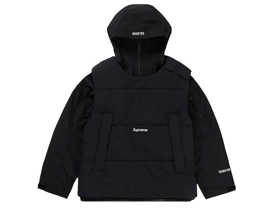 SUPREME 2 IN 1 GORE-TEX SHELL WIND STOPPER VEST BLACK