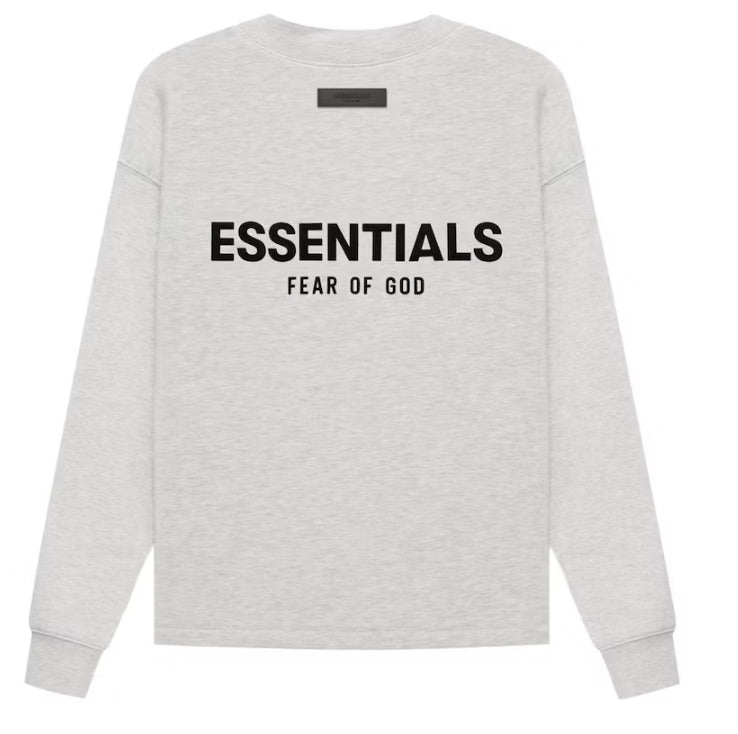 ESSENTIALS FOG RELAXED CREWNECK LIGHT HEATHER OATMEAL SS22 – ONE OF A KIND