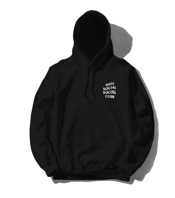 ANTI SOCIAL SOCIAL CLUB MIND GAMES HOODIE BLACK ONE OF A KIND