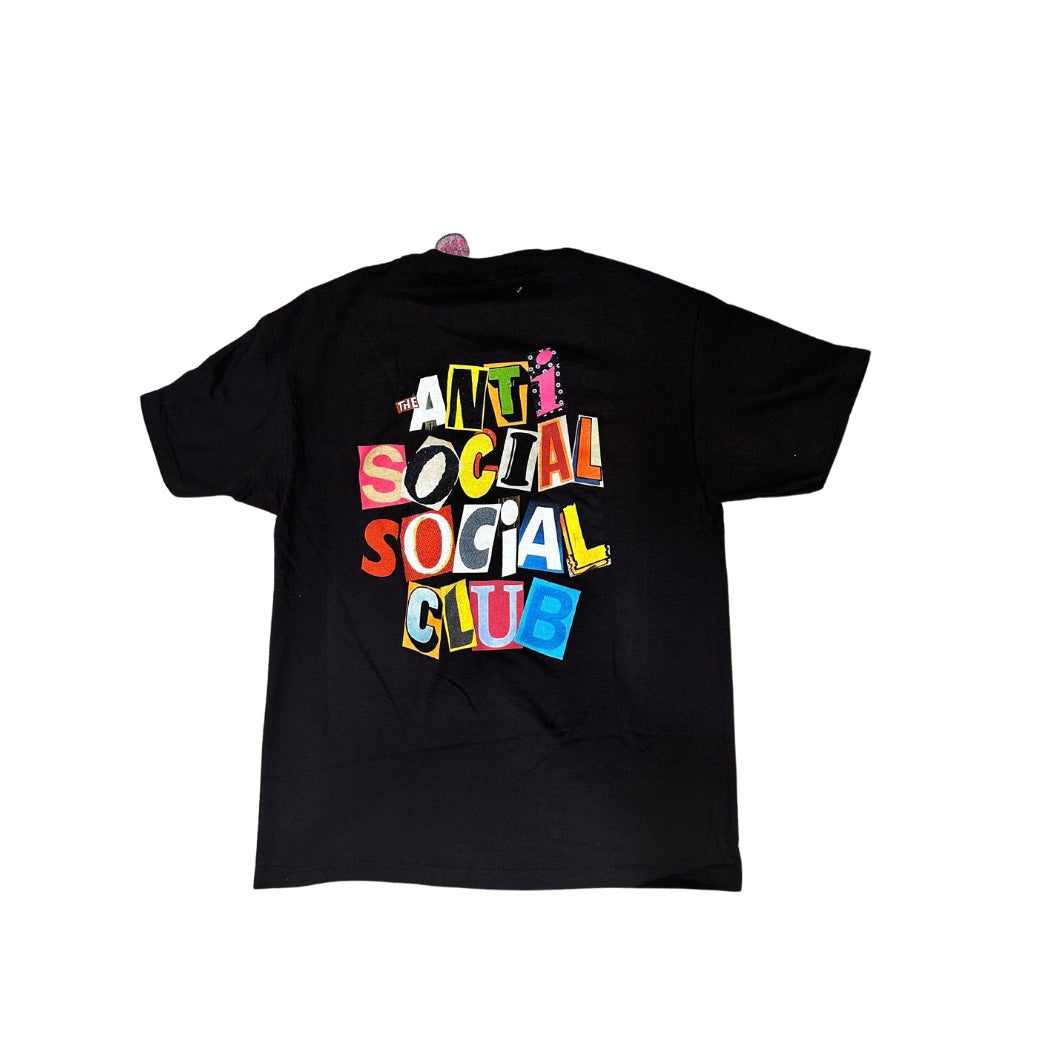 ANTI SOCIAL SOCIAL CLUB TORN PAGES OF OUR STORY TEE BLACK – ONE OF