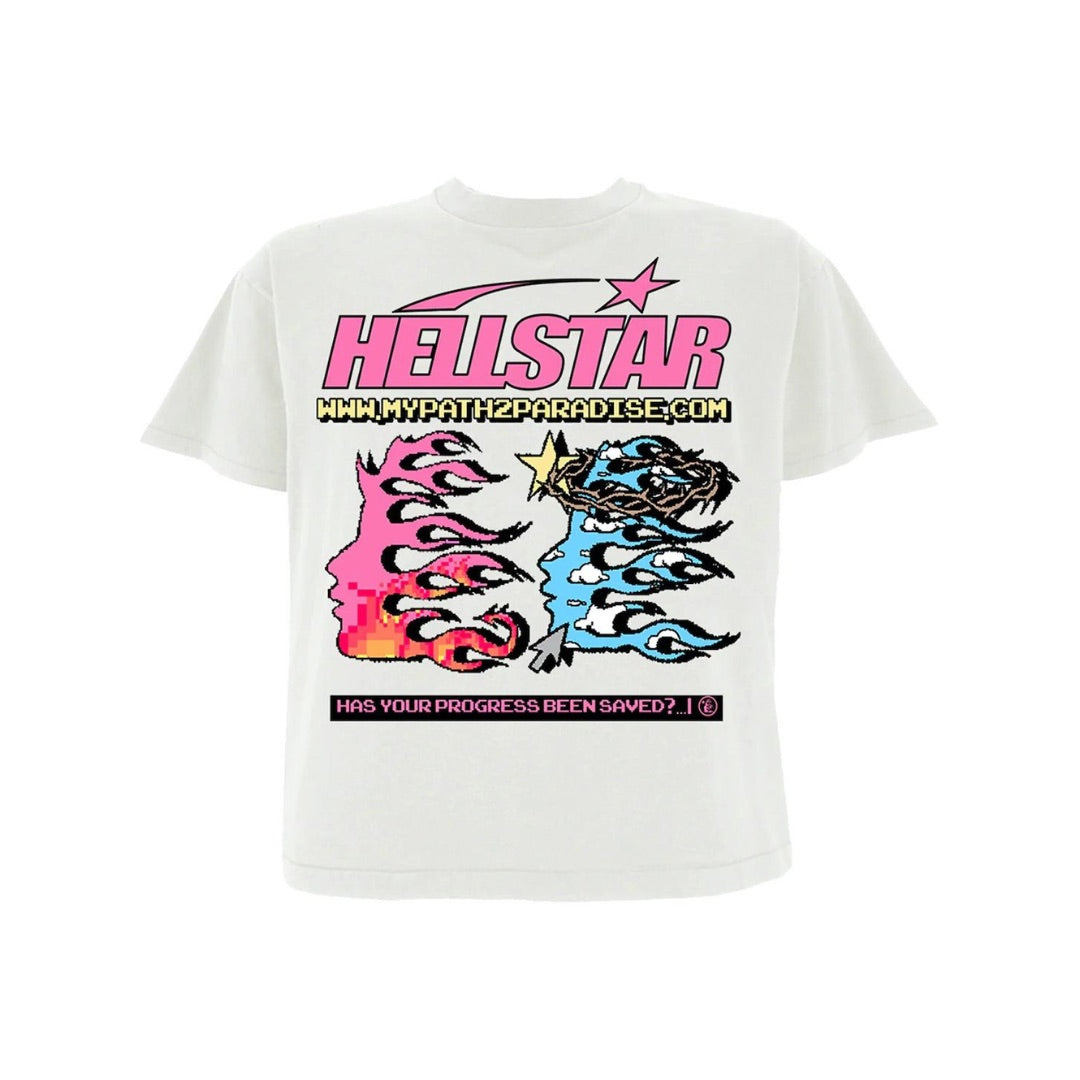 HELLSTAR PIXEL T-SHIRT WHITE – ONE OF A KIND