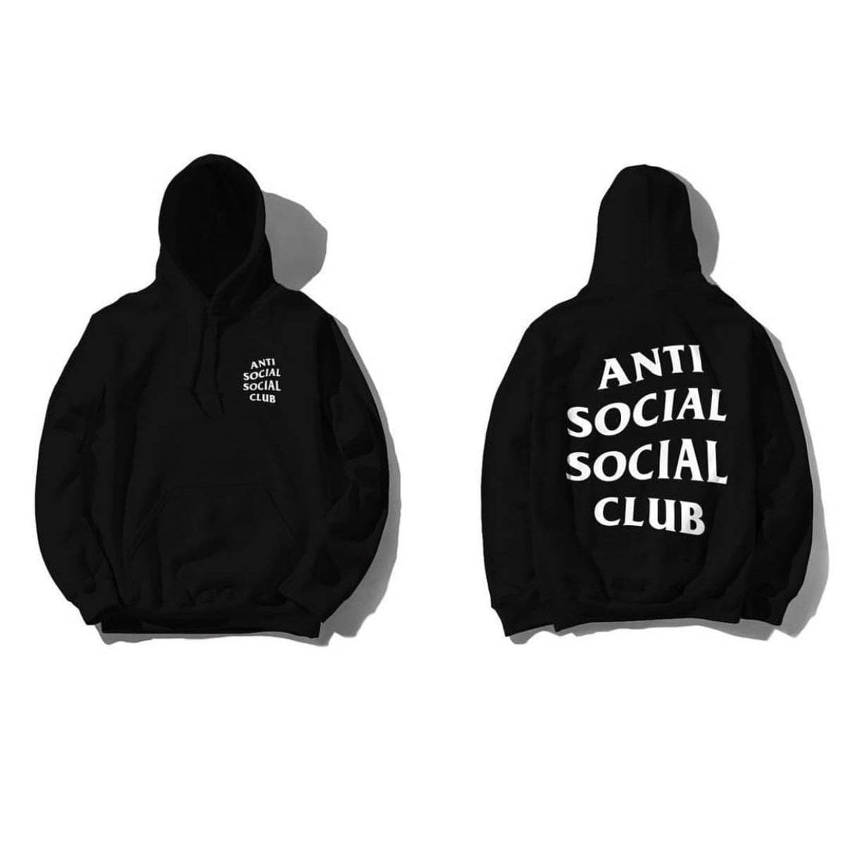 ANTI SOCIAL SOCIAL CLUB HOODIE BLACK – ONE OF A KIND
