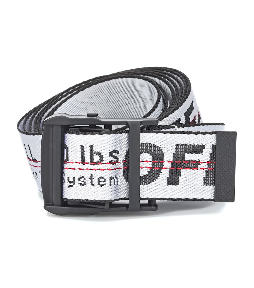 OFF WHITE SILVER REFLECTIVE INDUSTRIAL BELT EverlastsidingShops