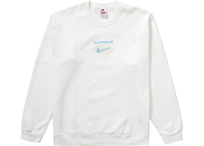 SUPREME X NIKE JEWEL CREWNECK WHITE ONE OF A KIND