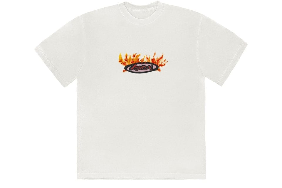 TRAVIS SCOTT CJ FOR FRAGMENT FLAME T-SHIRT CREAM – ONE OF A KIND