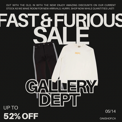 FAST & FURIOUS SALE GALLERY DEPT.