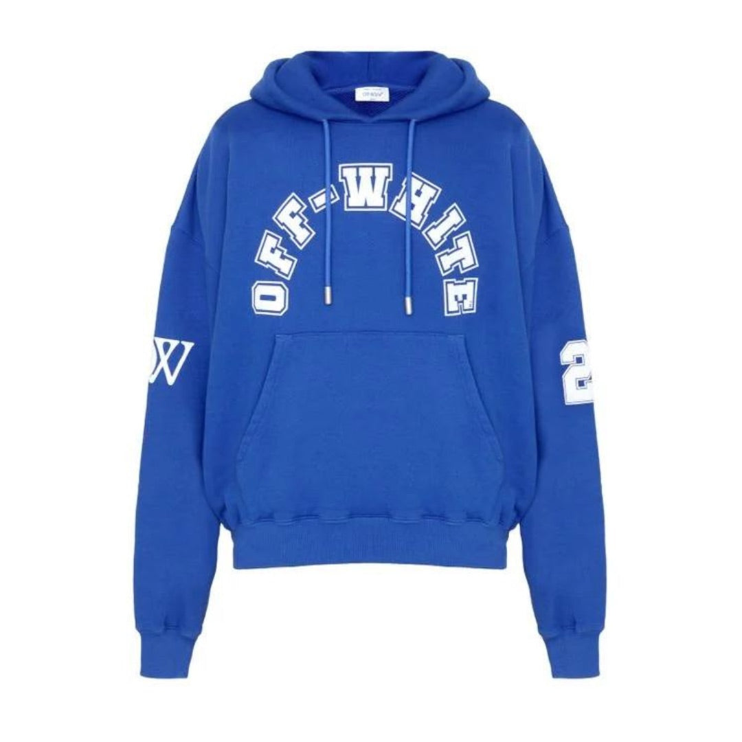 OFF WHITE FOOTBALL HOODIE  NAUTICAL BLUE