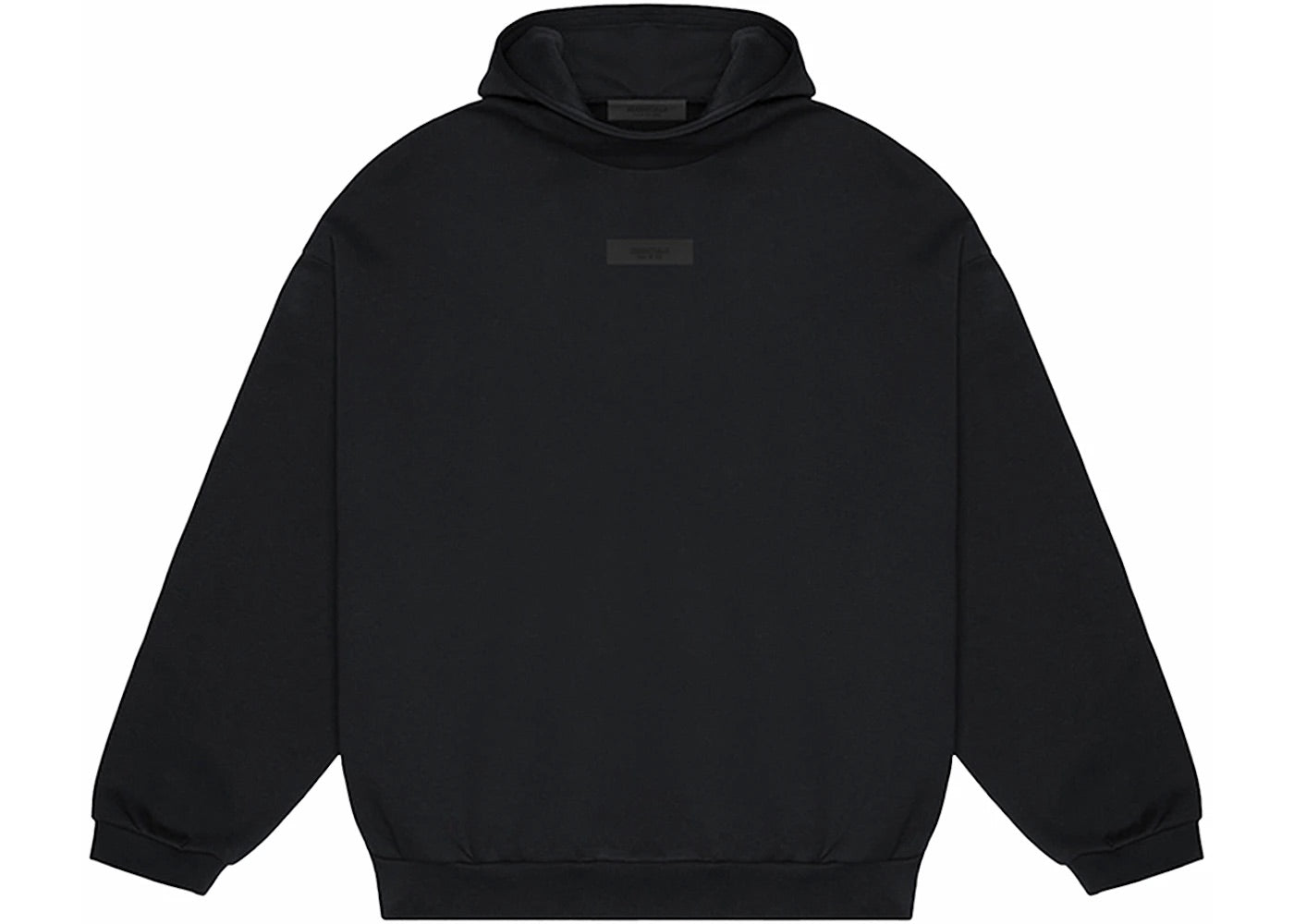 ESSENTIALS FOG CHEST LOGO HOODIE JET BLACK – ONE OF A KIND