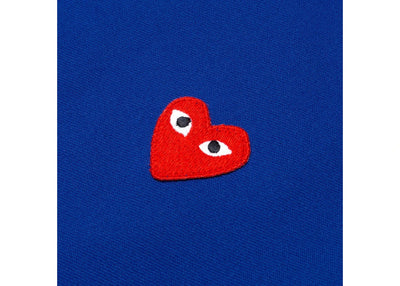 COMME DES GARÇONS PLAY RED HEART HOODIE NAVY