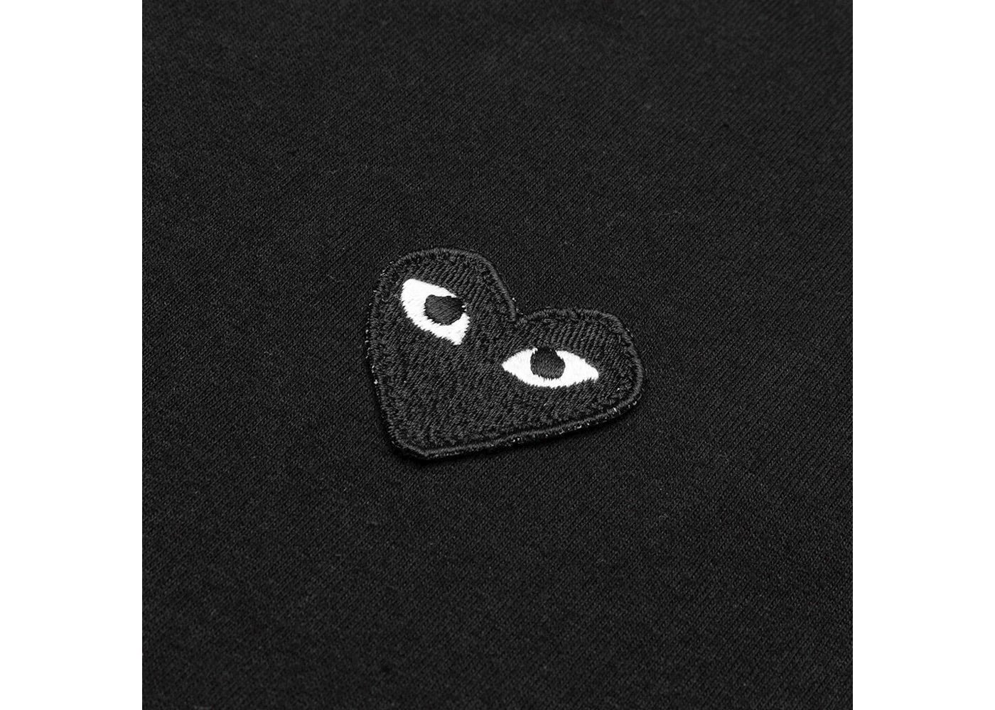 COMME DES GARÇONS PLAY BLACK EMBLEM T-SHIRT BLACK