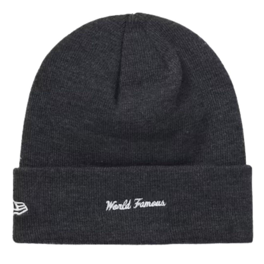 SUPREME NEW ERA BOX LOGO BEANIE CHARCOAL (FW21)