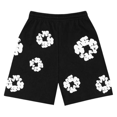 DENIM TEARS COTTON WREATH SWEATSHORTS BLACK