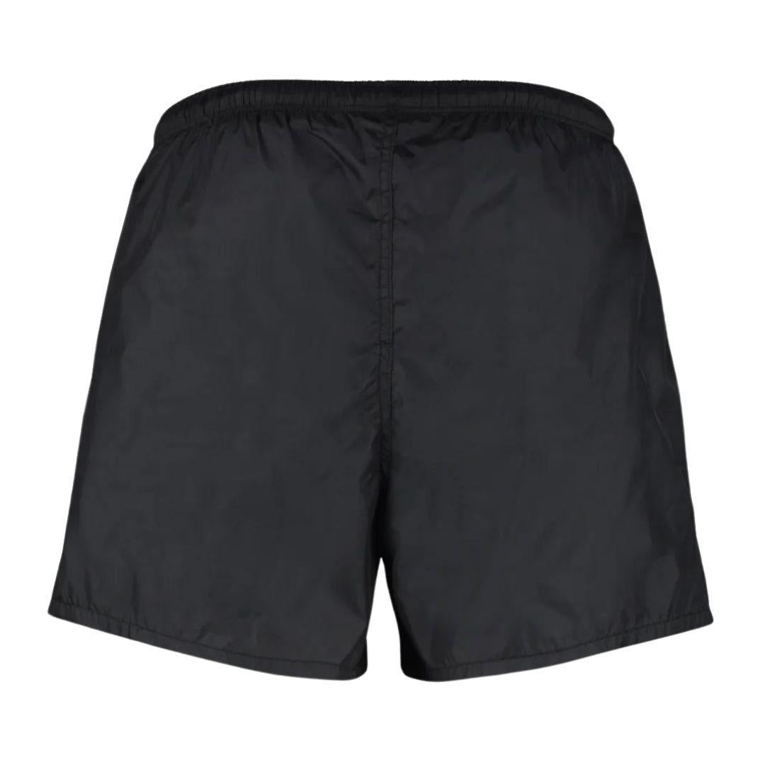 OUR LEGACY DRAPE TECH SWIM TRUNKS BLACK