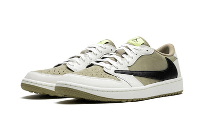 JORDAN 1 RETRO LOW GOLF TRAVIS SCOTT NEUTRAL OLIVE