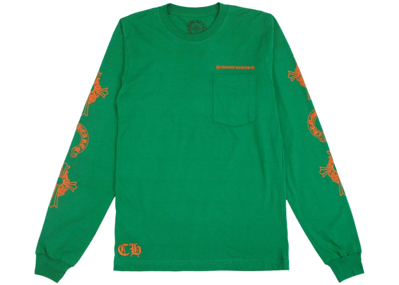 CHROME HEARTS GREEN / ORANGE LONG SLEEVE