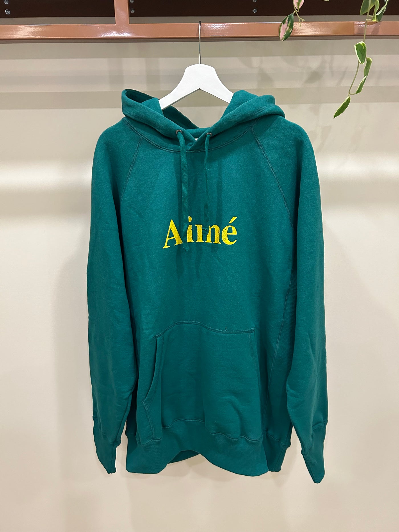 AIMÉ LEON DORE LOGO HOODIE GREEN