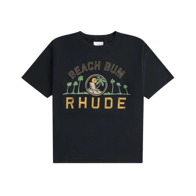 RHUDE PALMERA T-SHIRT BLACK