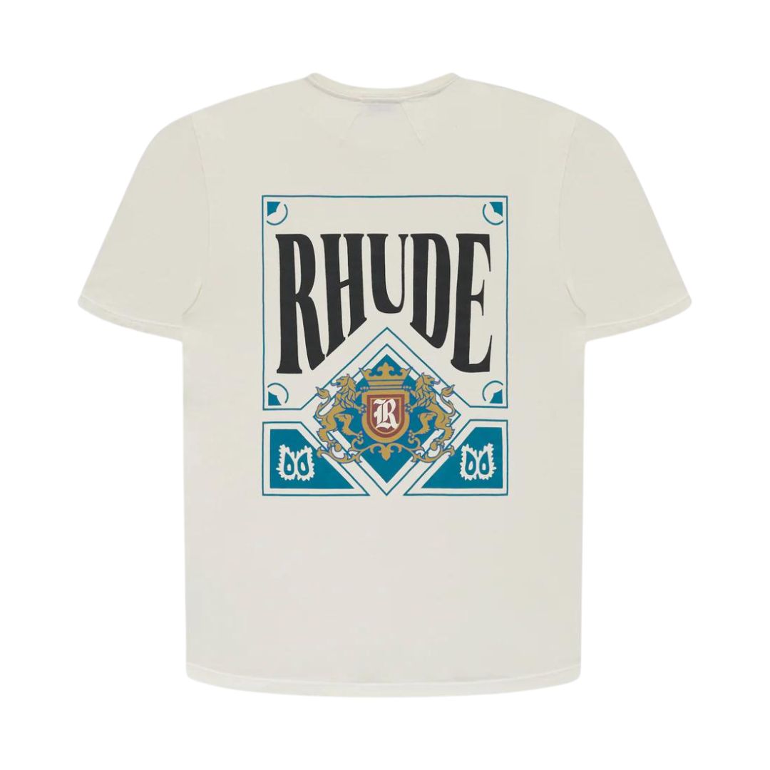 RHUDE CARD T-SHIRT VINTAGE WHITE