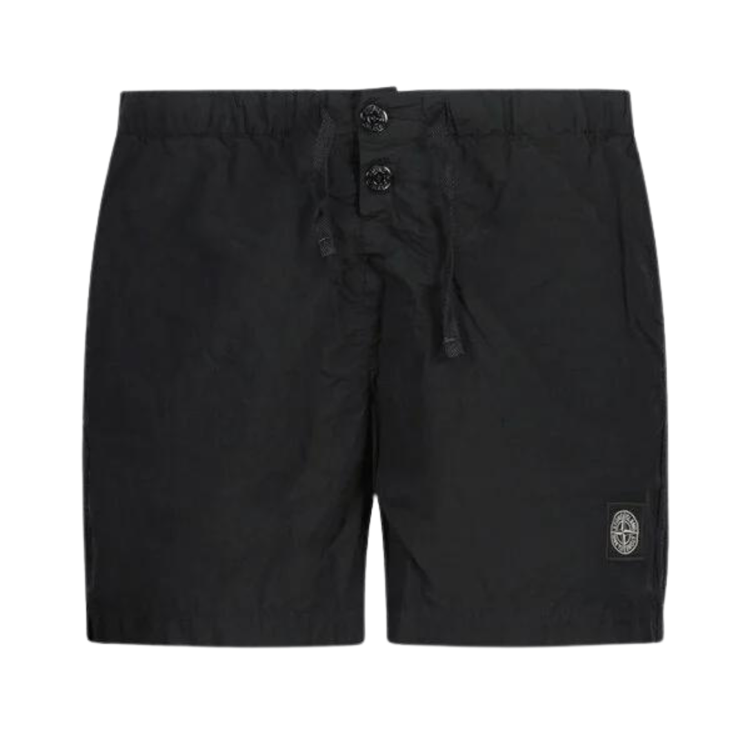 STONE ISLAND SWIM TRUNK BLACK FW23