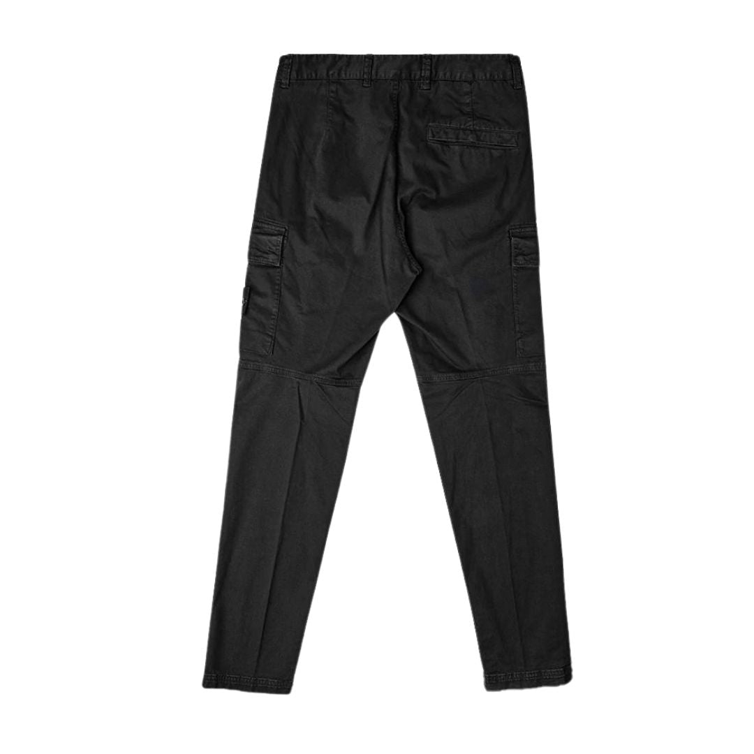 STONE ISLAND TAPERED TROUSER CARGO PANT BLACK