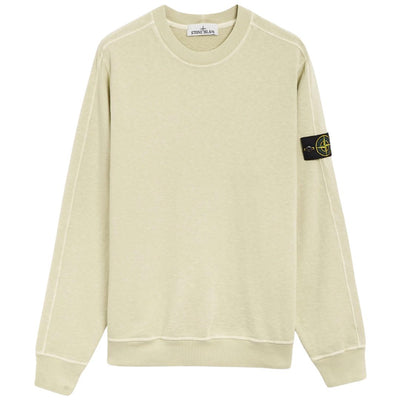 STONE ISLAND CREWNECK SWEATSHIRT LIGHT GREEN