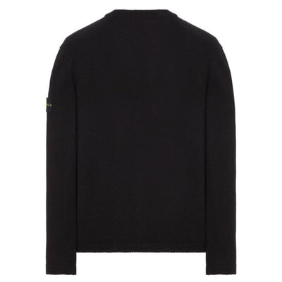 STONE ISLAND KNIT CARDIGAN BLACK