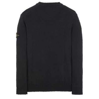 STONE ISLAND KNIT CREWNECK SWEATSHIRT BLACK