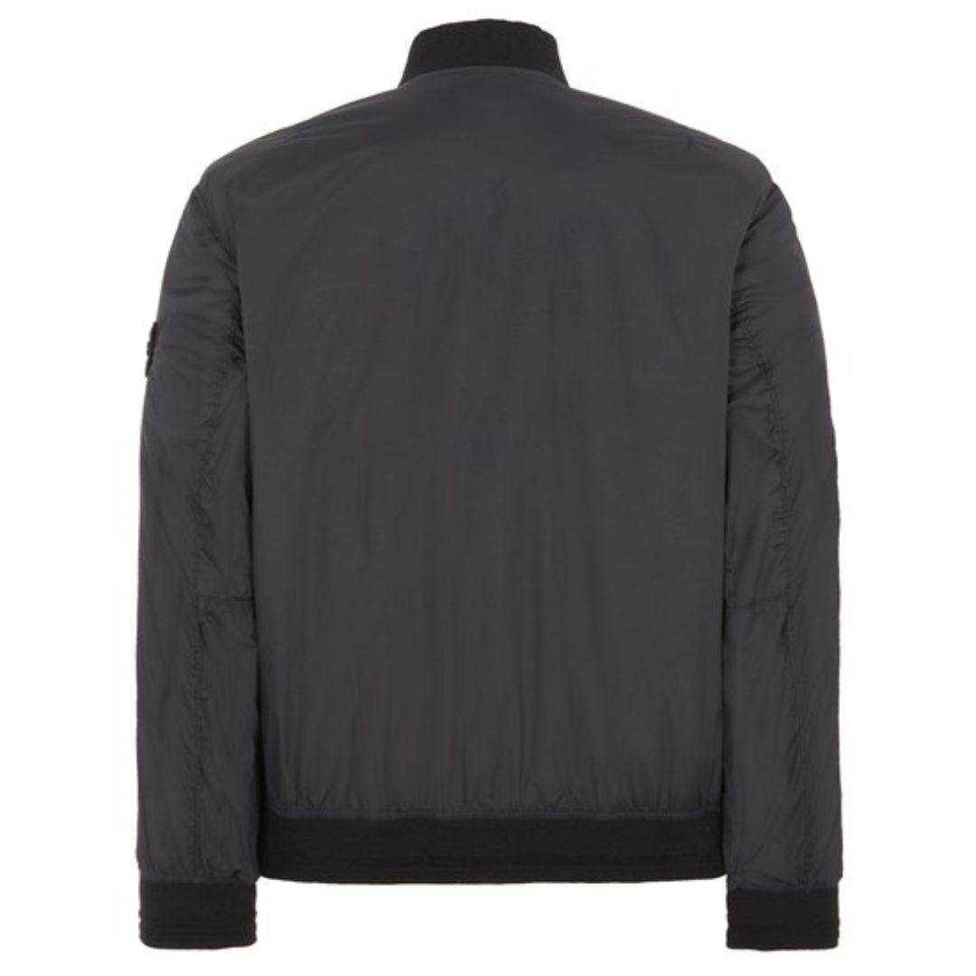 STONE ISLAND NYLON BOMBER JACKET BLACK