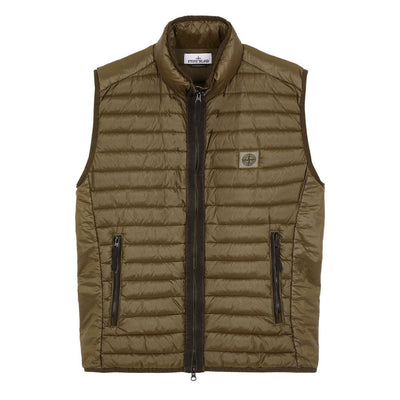 STONE ISLAND NYLON DOWN VEST OLIVE