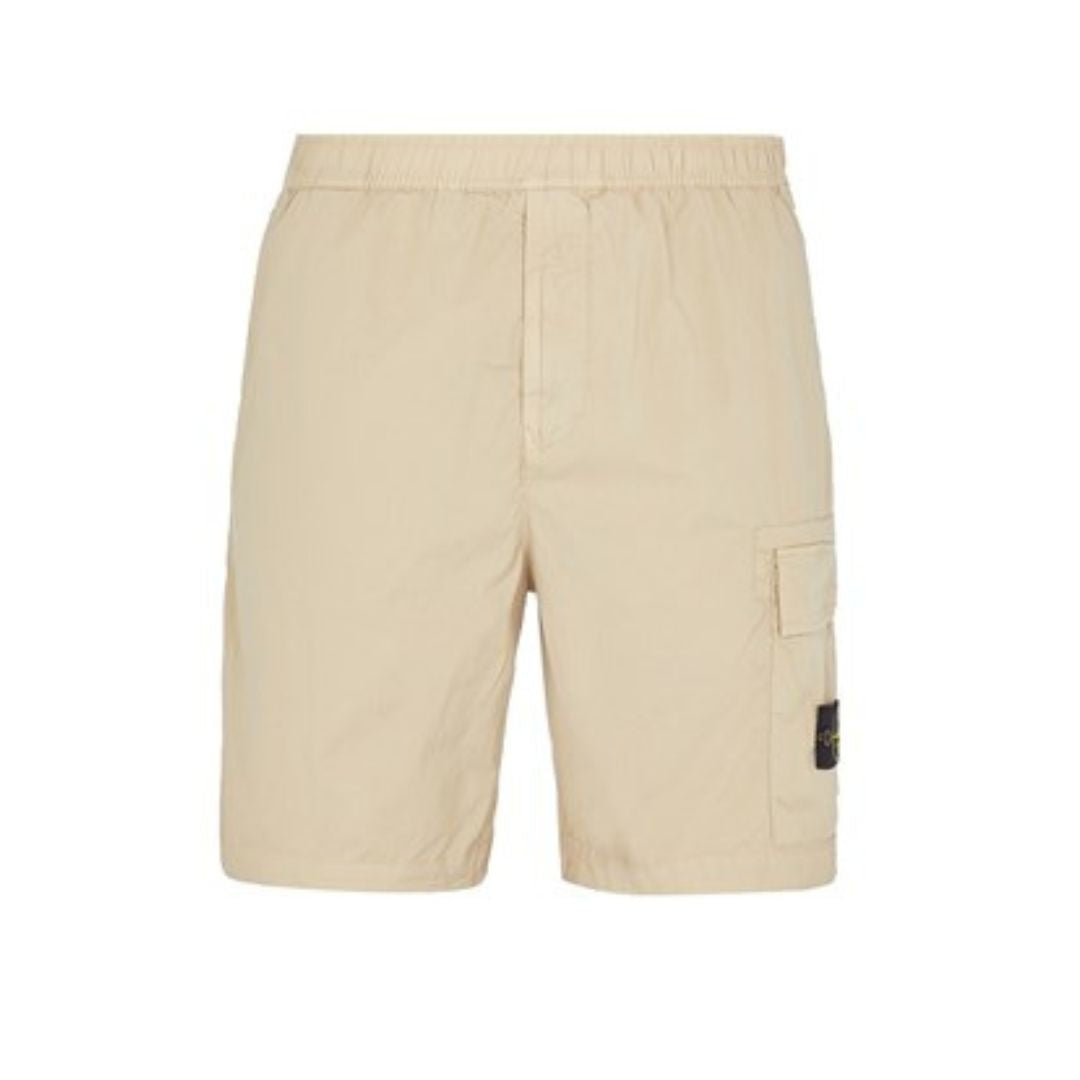 STONE ISLAND CARGO BERMUDA SHORTS TAN