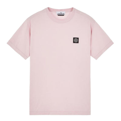 STONE ISLAND SMALL LOGO T-SHIRT PINK