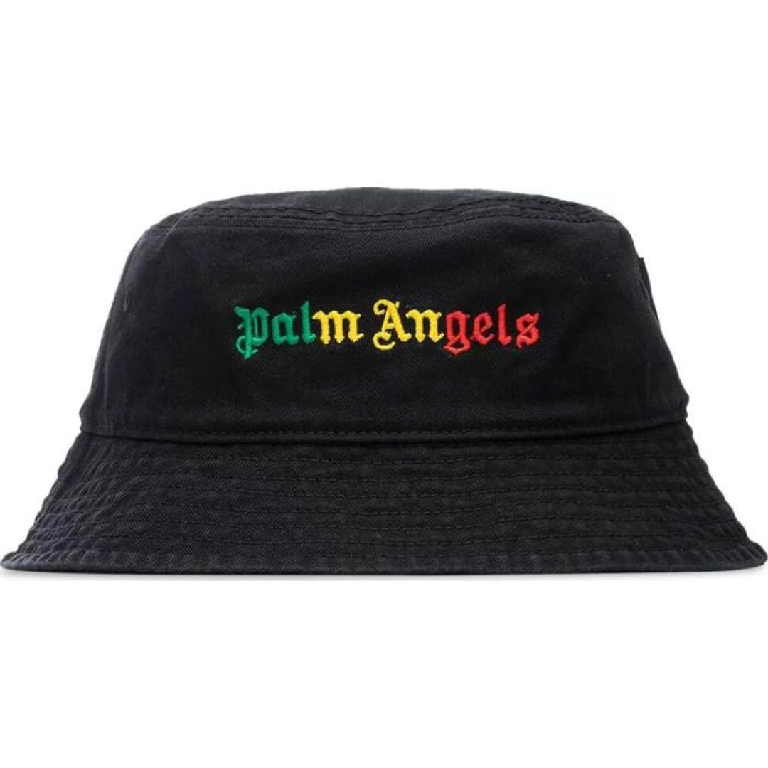 PALM ANGELS MIAMI BUCKET HAT BLACK