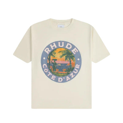 RHUDE LAGO T-SHIRT VINTAGE WHITE