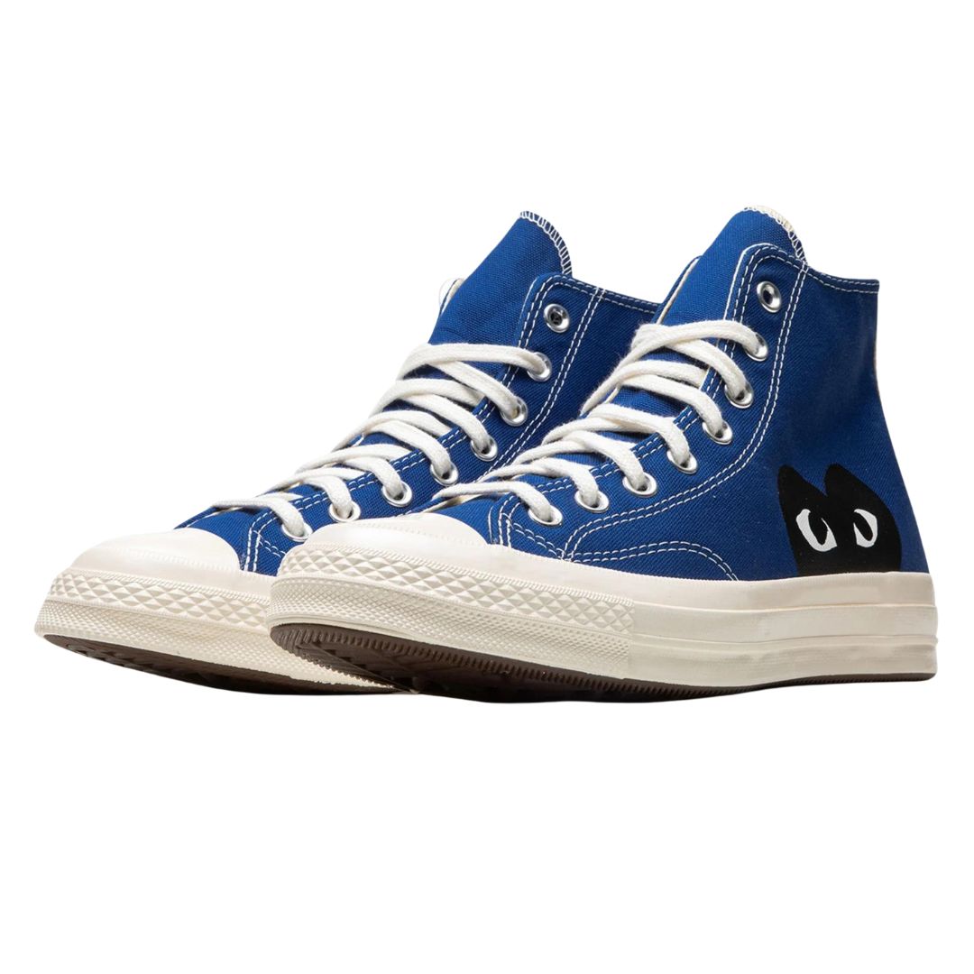 COMME DES GARCONS PLAY CONVERSE CHUCK TAYLOR SINGLE HEART BLUE ONE OF A KIND