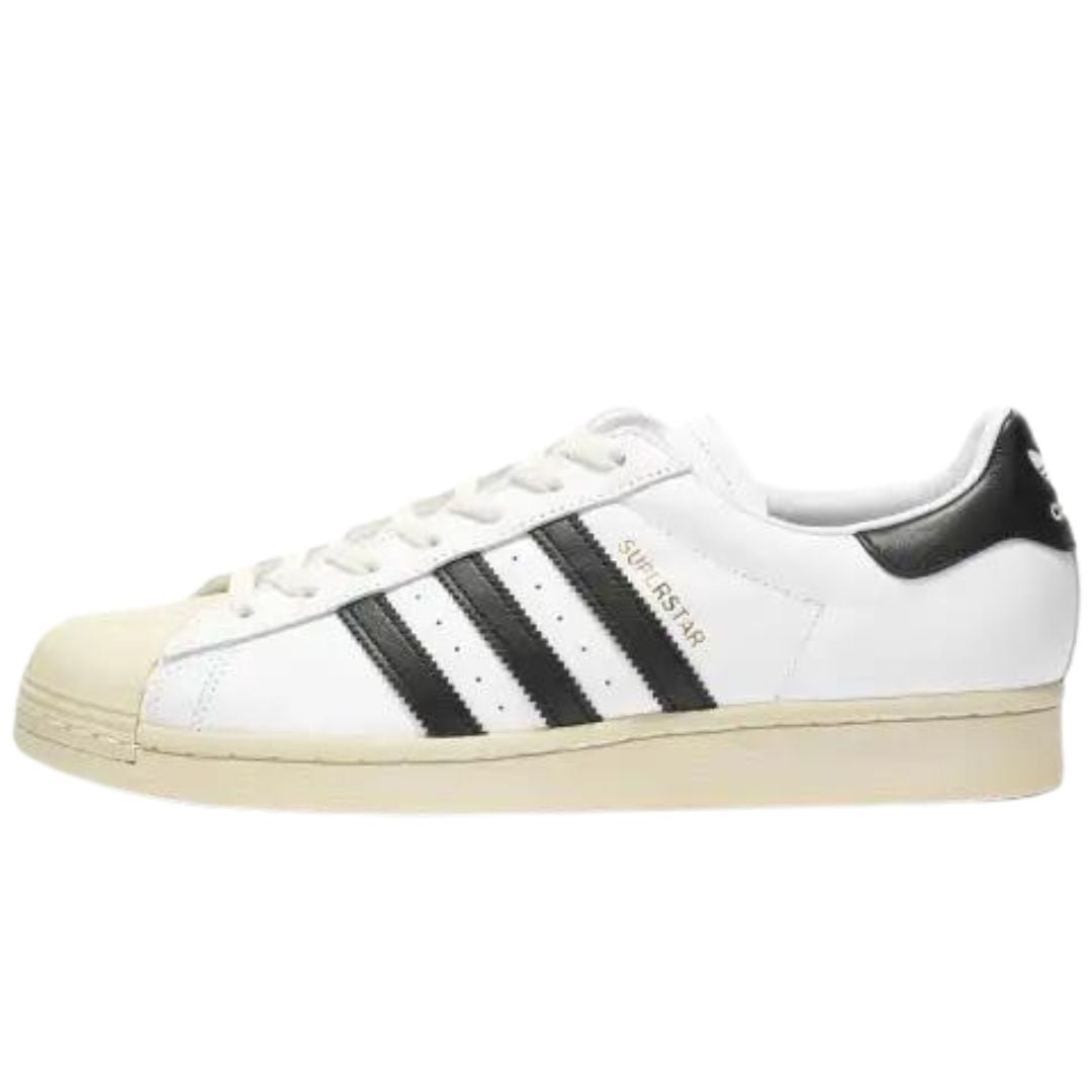 ADIDAS ORIGINAL SUPERSTAR WHITE BLACK AGED SOLE