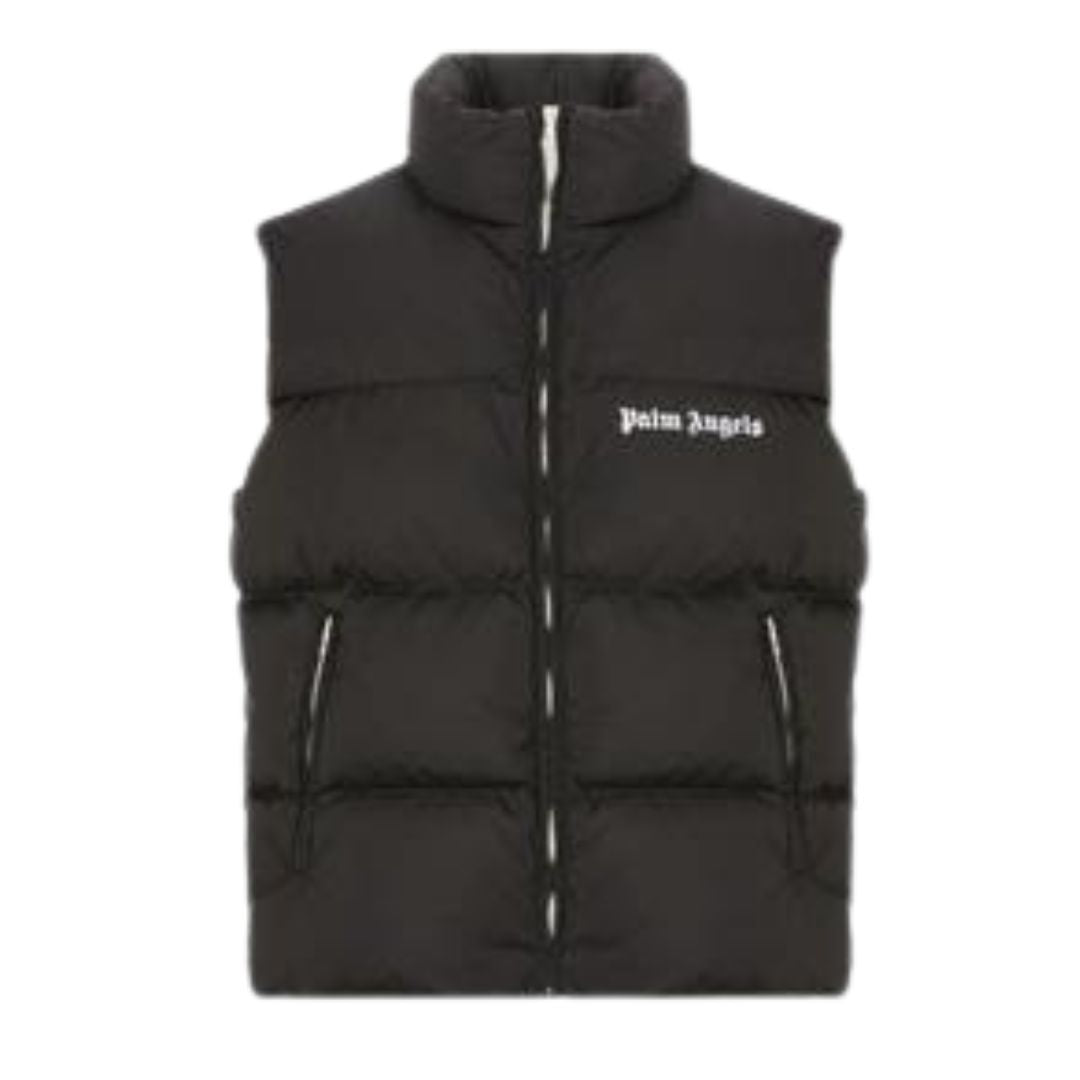 PALM ANGELS CLASSIC TRACK DOWN VEST BLACK