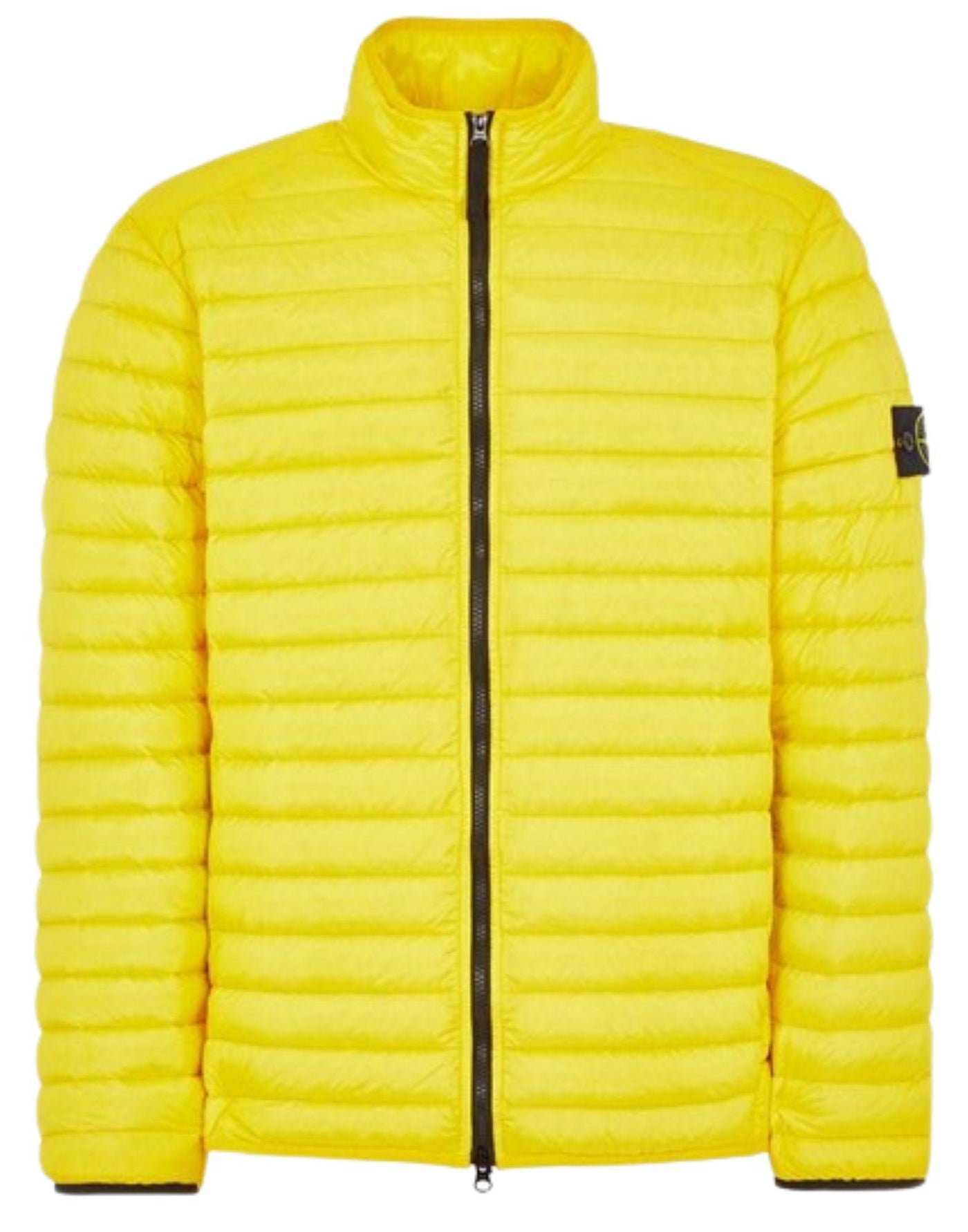 STONE ISLAND LOOM WOVEN CHAMBERS DOWN JACKET YELLOW