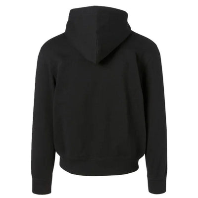 COMME DES GARÇONS PLAY DOUBLE HEART EMBLEM HOODIE BLACK