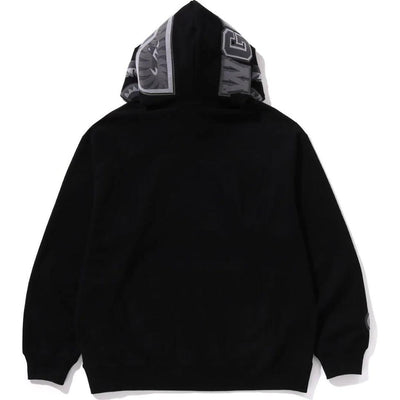 BAPE ONE POINT SHARK ZIP HOODIE BLACK