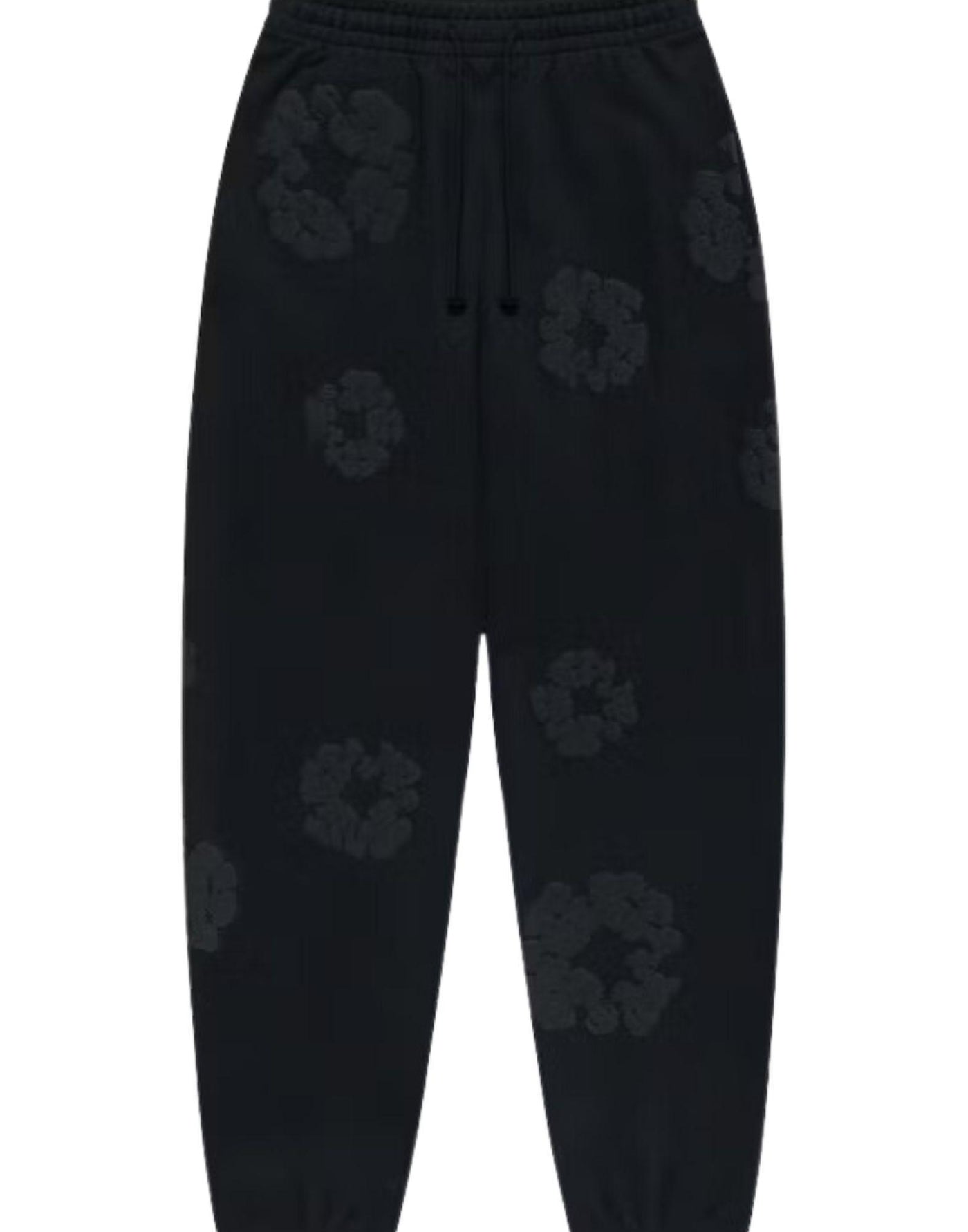 DENIM TEARS COTTON WREATH SWEATPANTS MONOCHROME BLACK