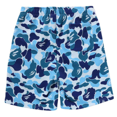 BAPE ABC CAMO SHARK SHORTS BLUE