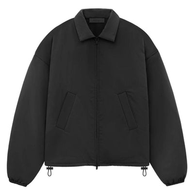 ESSENTIALS FOG NYLON SHELL BOMBER BLACK