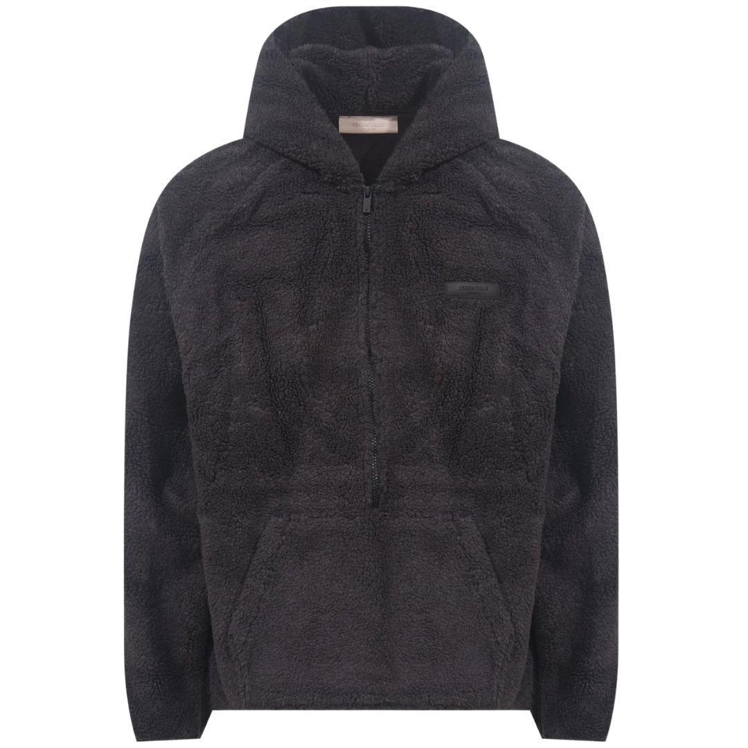 ESSENTIALS FOG POLAR FLEECE HALF ZIP JACKET IRON