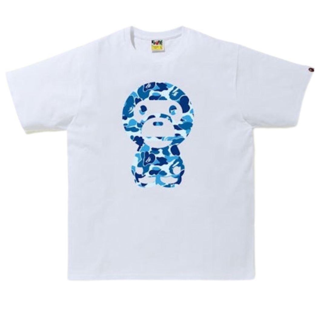 BAPE ABC CAMO BIG BABY MILO T-SHIRT WHITE/BLUE (W)