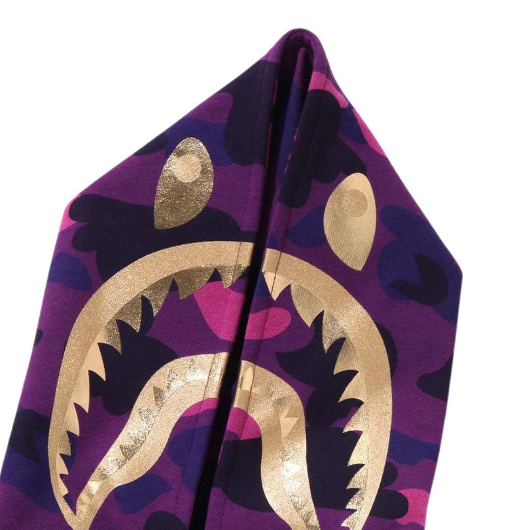 Blue and purple bape hoodie best sale