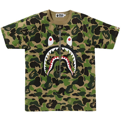 BAPE ABC CAMO SHARK T-SHIRT GREEN