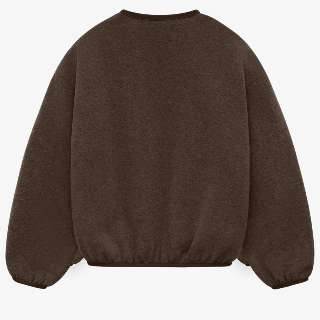 ESSENTIALS FOG CREWNECK HEATHER WOOD