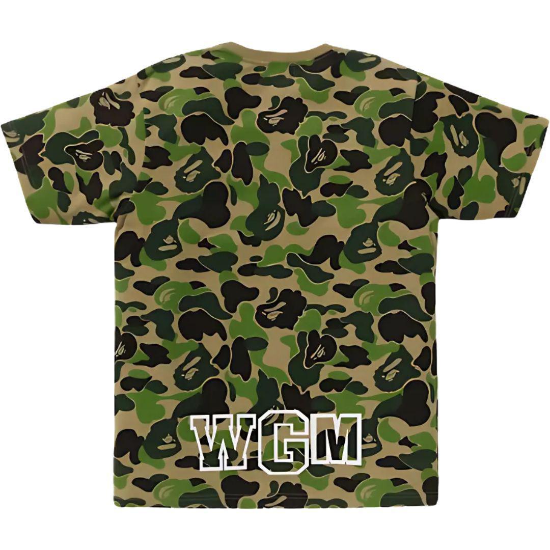 BAPE ABC CAMO SHARK T-SHIRT GREEN