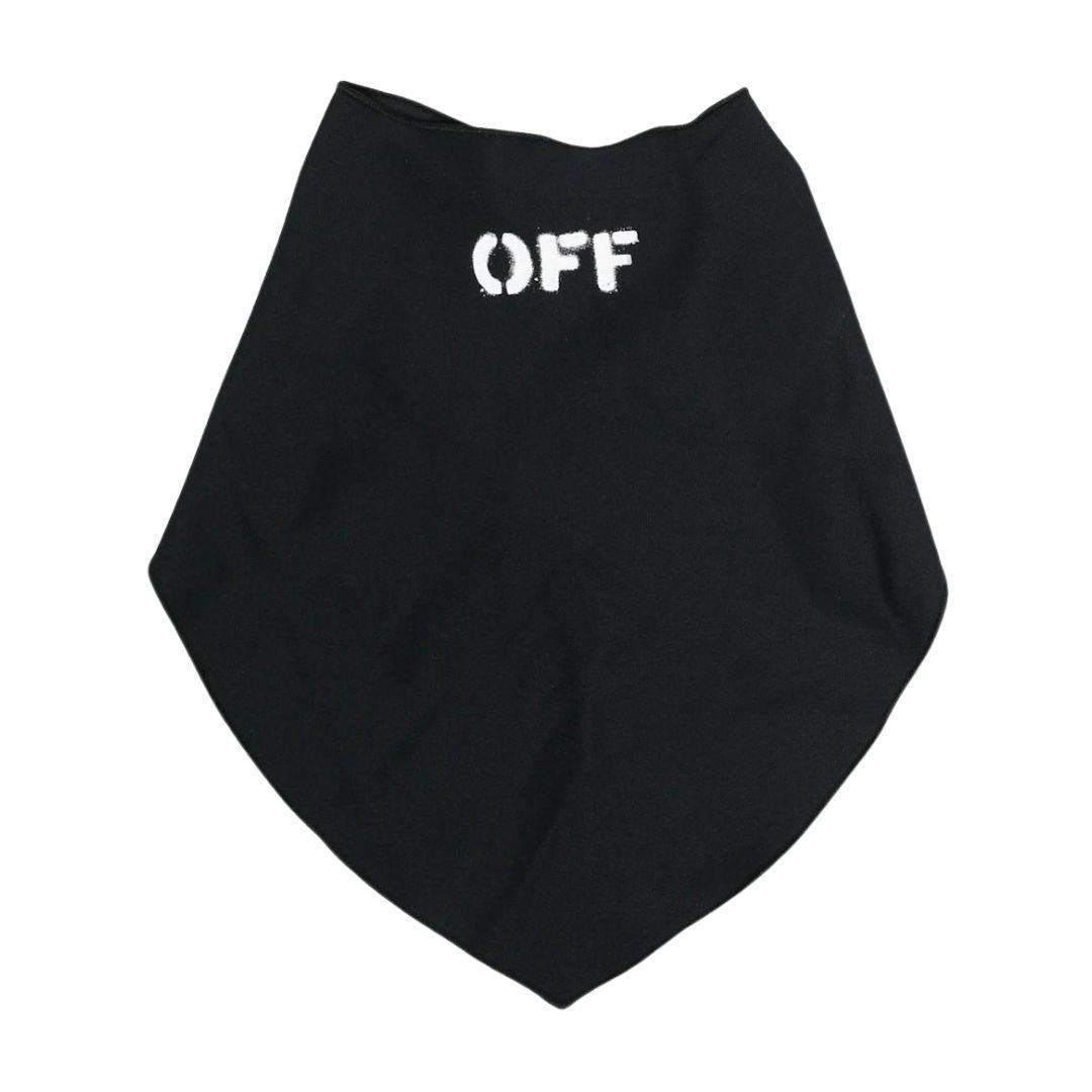 OFF WHITE BANDANA FACE MASK BLACK